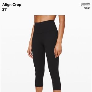 Lululemon Leggings - 21” Align Pant (Crop)